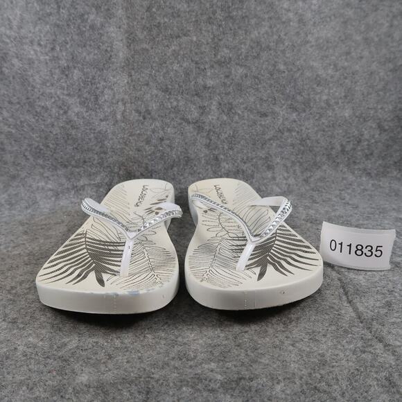 Loco Beach Shoes Womens 11 Sandals Flip Flops Casual Slip On Flat Made in Brazil - Picture 2 of 9